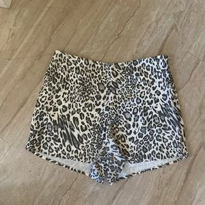 Leopard print shorts
